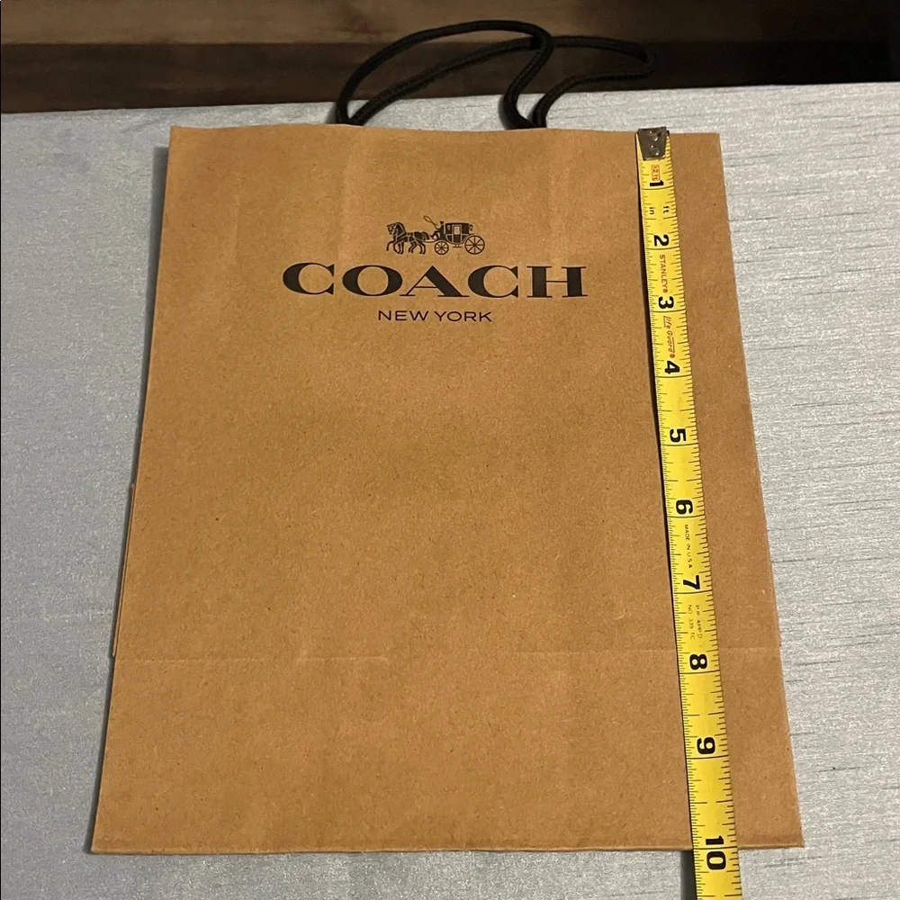 New Coach Brown Set Of 2 Shopping Bags And 2 Gift Boxes Set